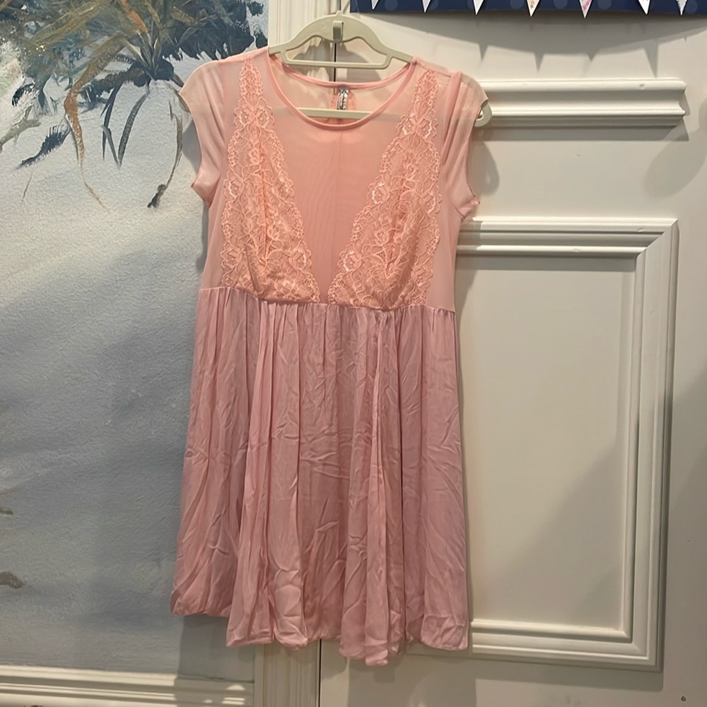 Intimately Free People Mesh/Lace Slip Dress Size Small